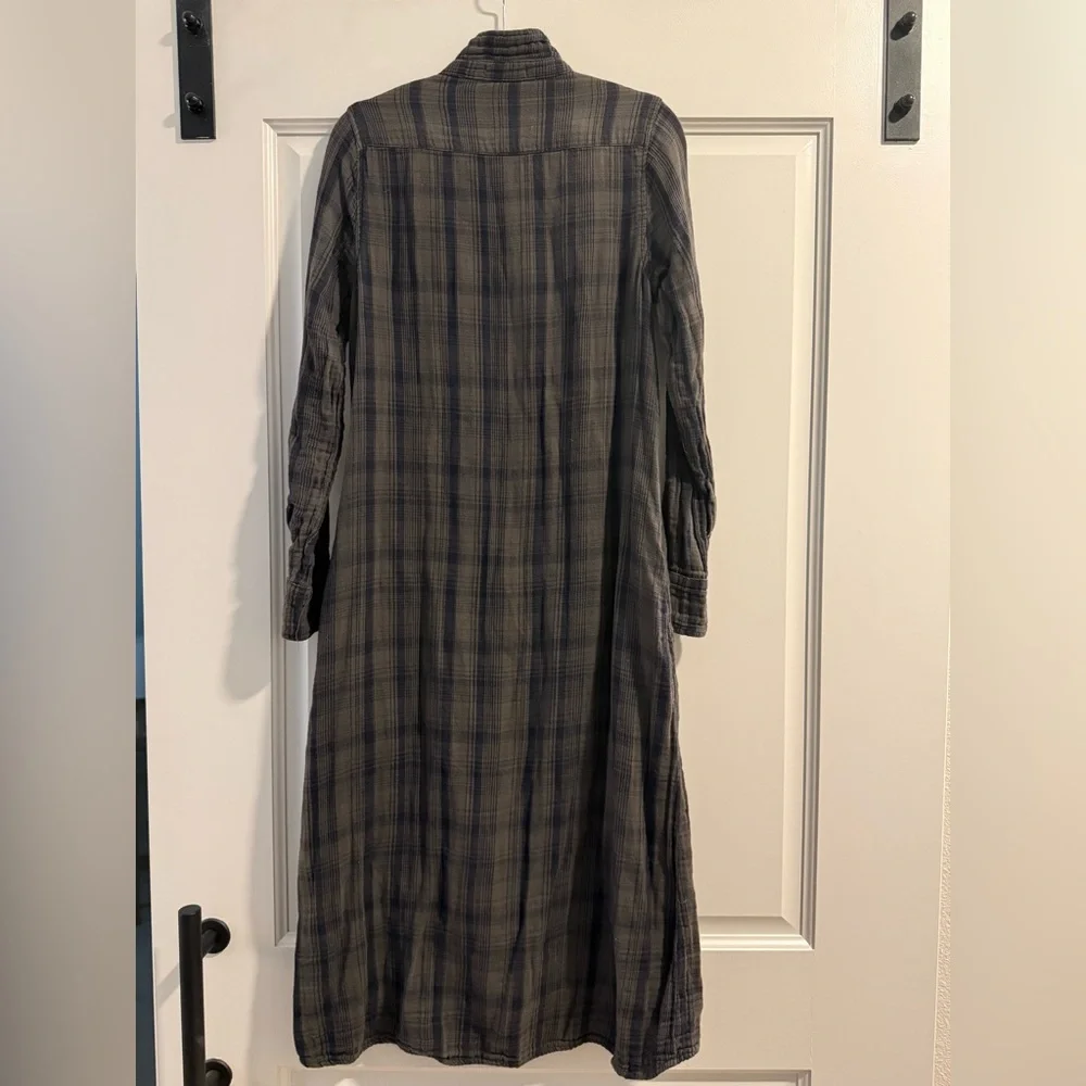 CP Shades Lava Plaid Flannel Dress Size XS - Picture 3 of 4